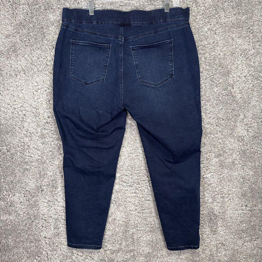 Talbots Flawless Pull On Jegging Dark Wash 18WP Stretch Soft Denim - Picture 6 of 14